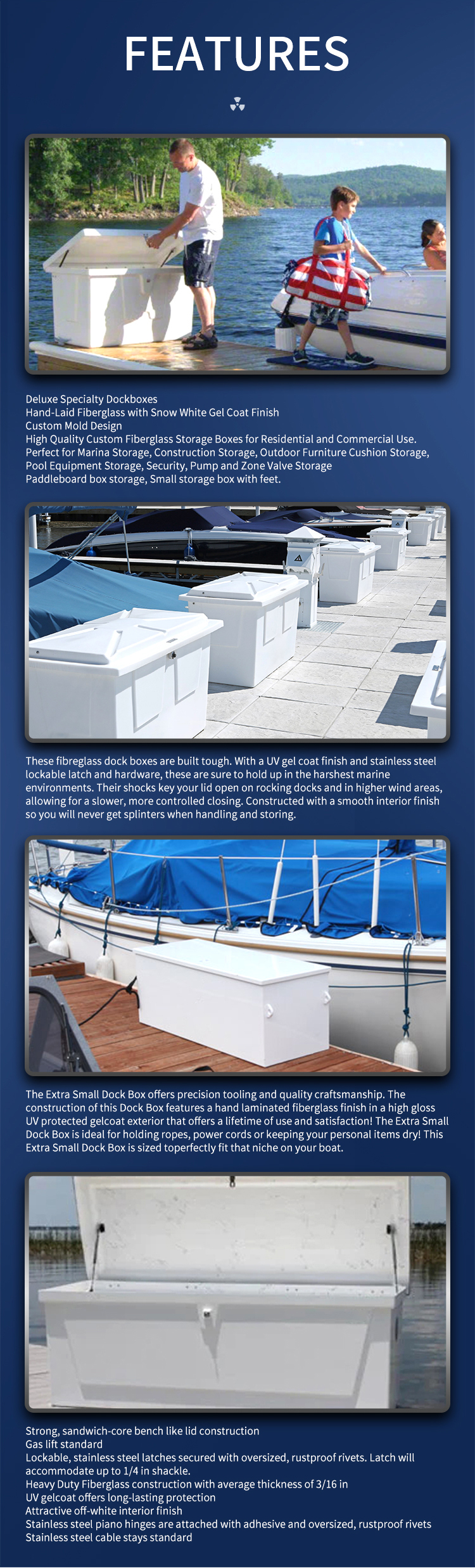 Fiberglass Dock Box