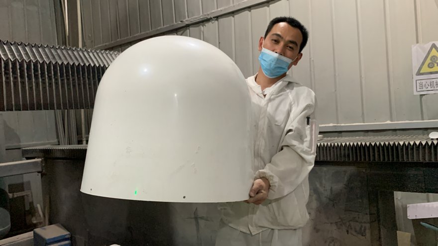 650X650 radome has been produced